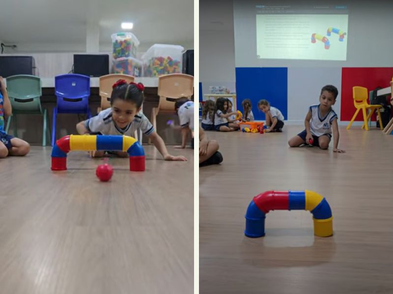 BRINCADEIRAS COM BLOCOS DE MONTAR – TACO A GOL